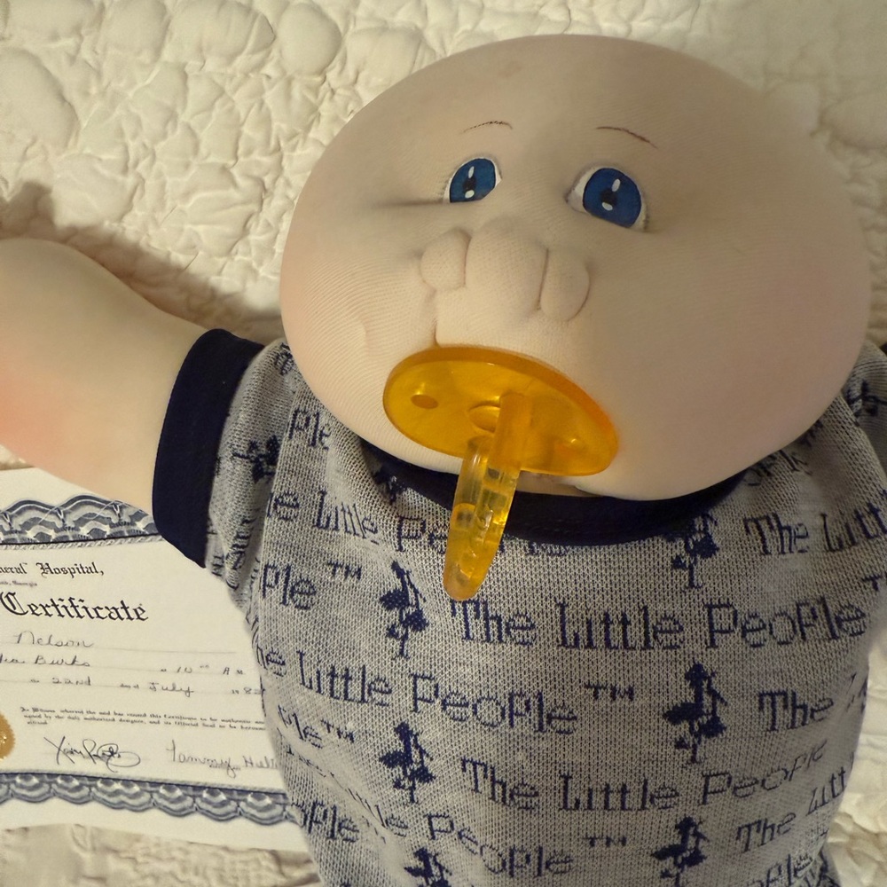 Xavier Roberts Soft sculpture 1982 doll. Boy ,The Little People